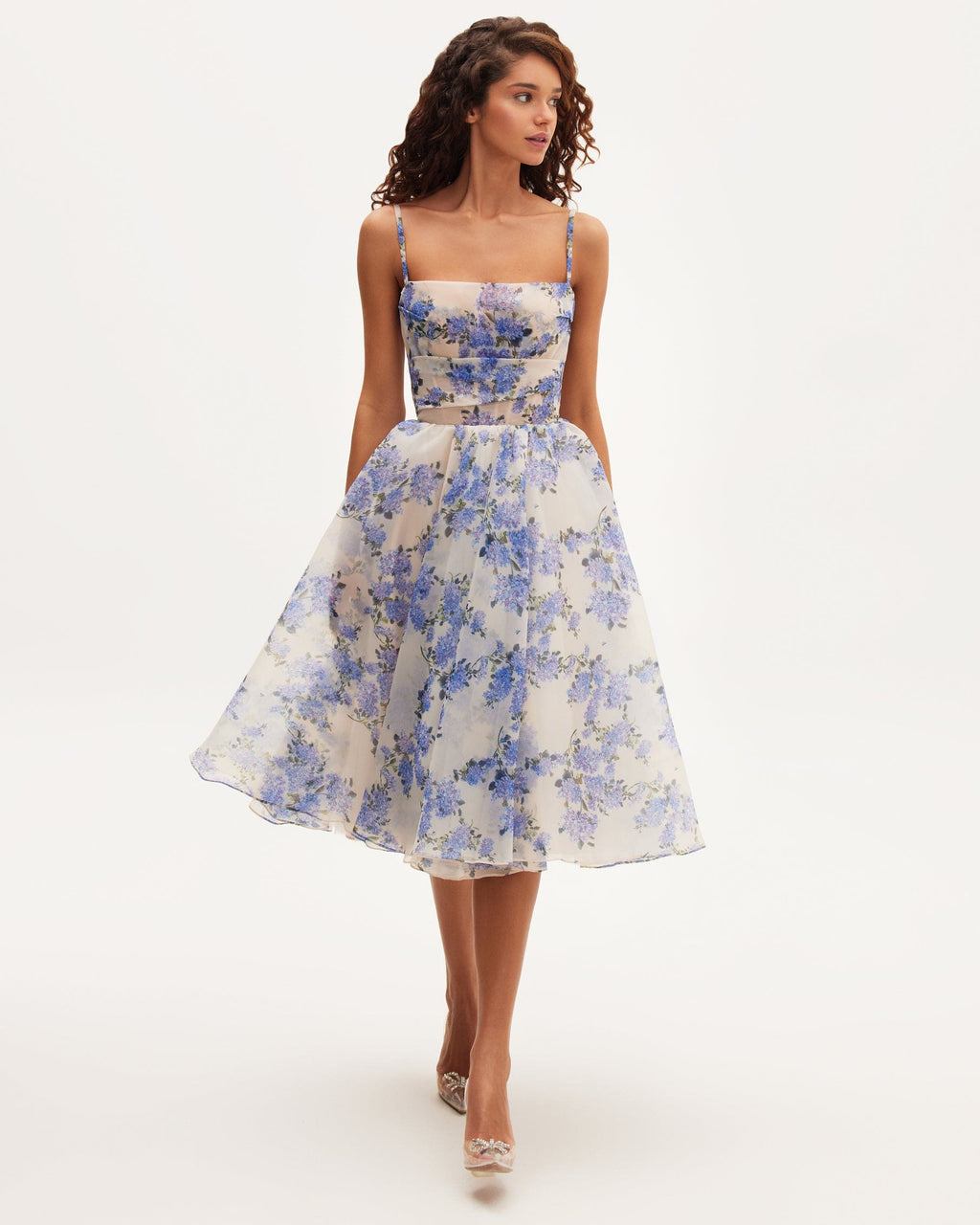 EMERY | Florales Midikleid