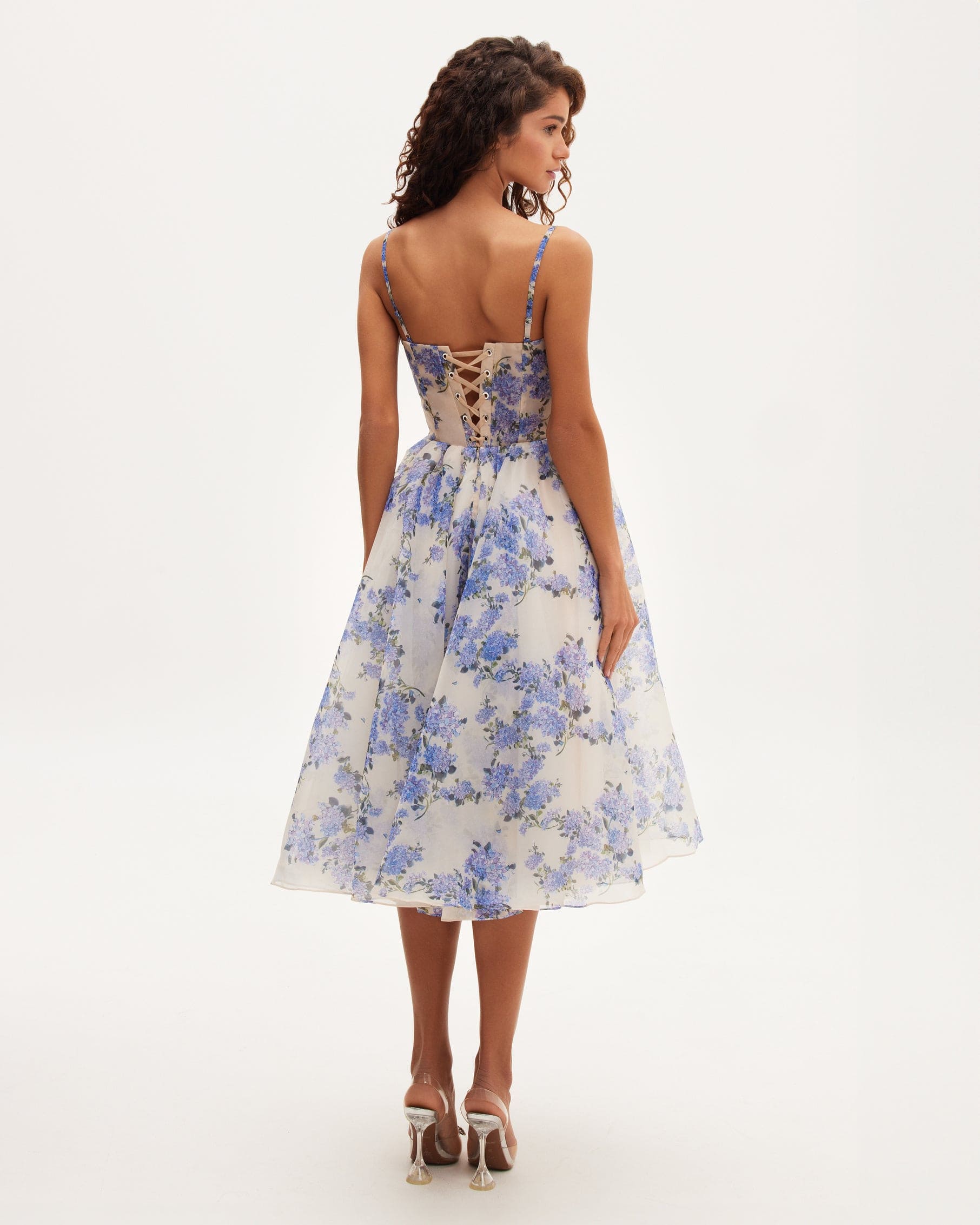 EMERY | Florales Midikleid