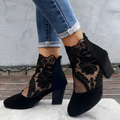 NORA | Elegante Spitzen High Heels