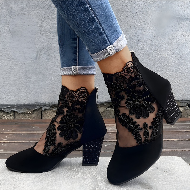 NORA | Elegante Spitzen High Heels