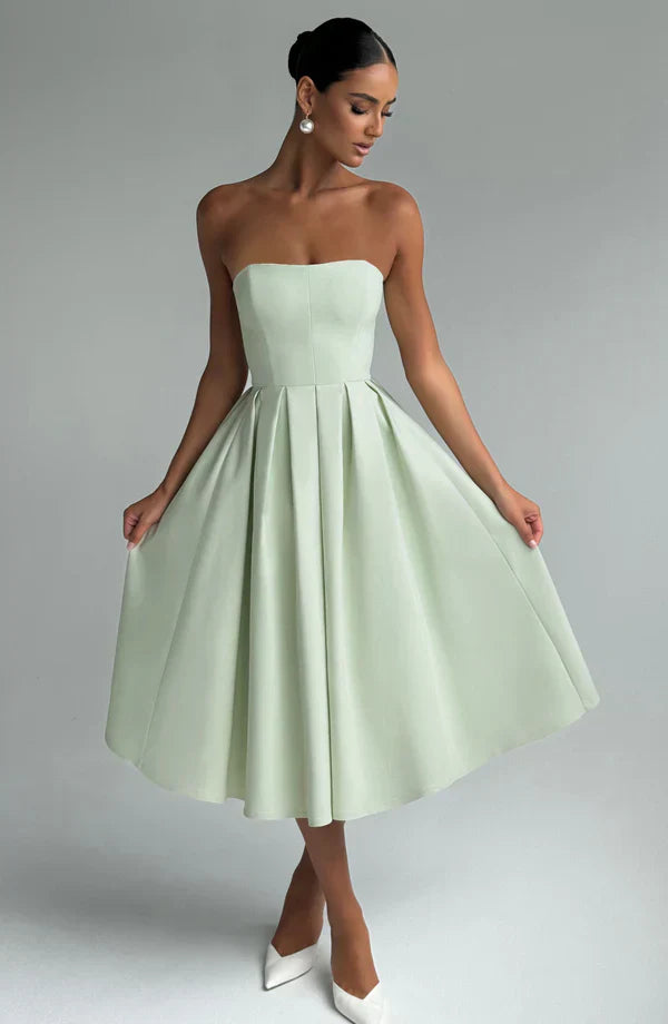 LAILA-MARIE | Curve Torch Midikleid