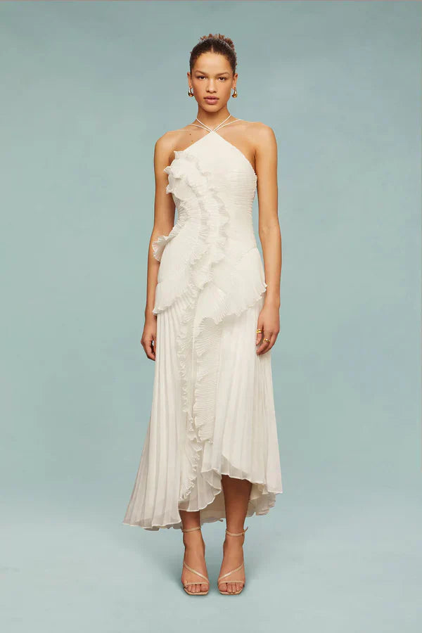 LIYANA | Spiral-Rüschenkleid