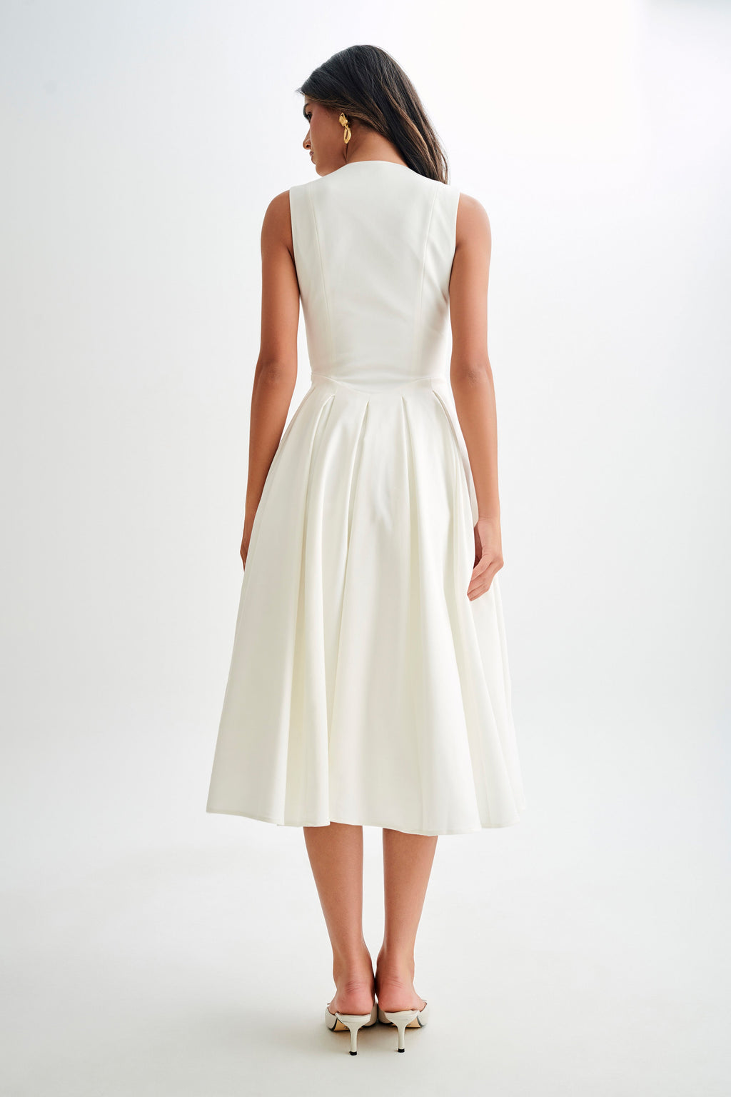 CHRISTINE | Ärmelloses Midikleid