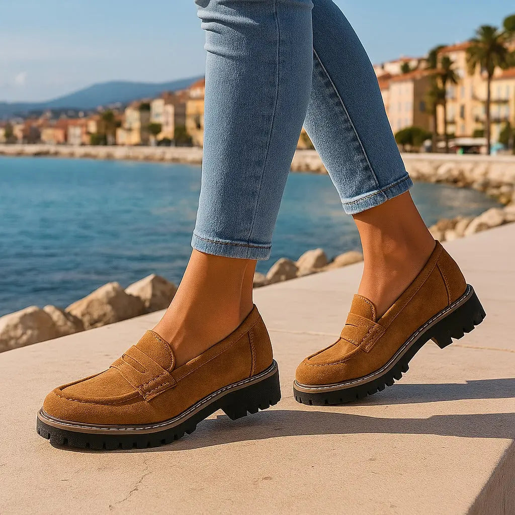 Nadia | Zeitlose Loafer aus Wildleder