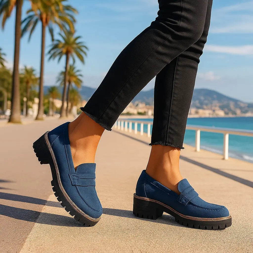 Nadia | Zeitlose Loafer aus Wildleder