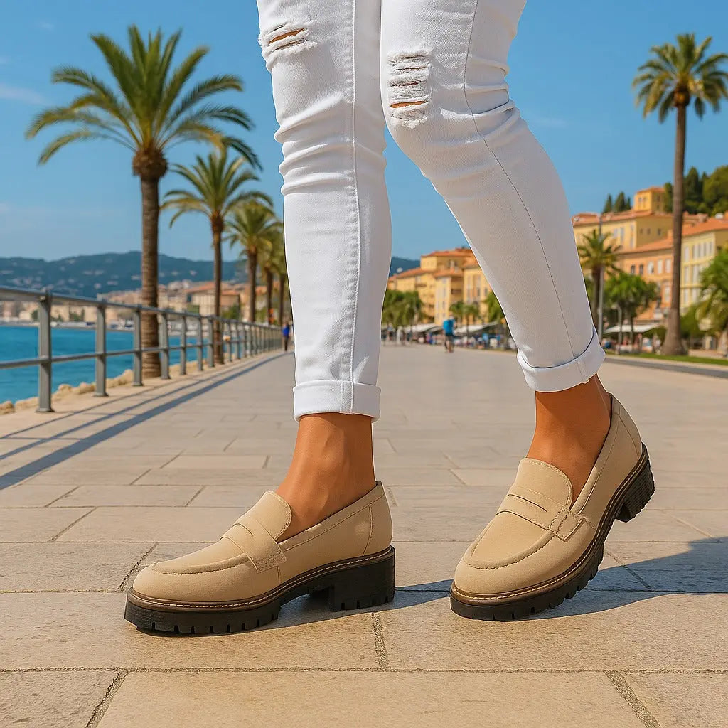 Nadia | Zeitlose Loafer aus Wildleder