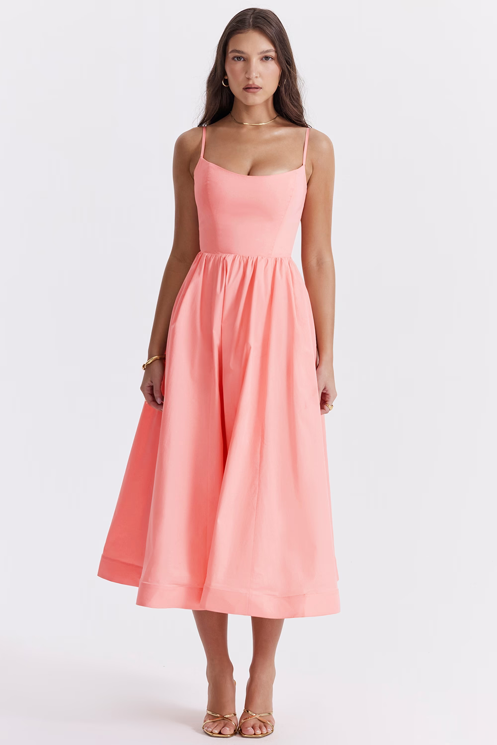 ESTELLE | Elegantes Korsett Sommer Midi Kleid