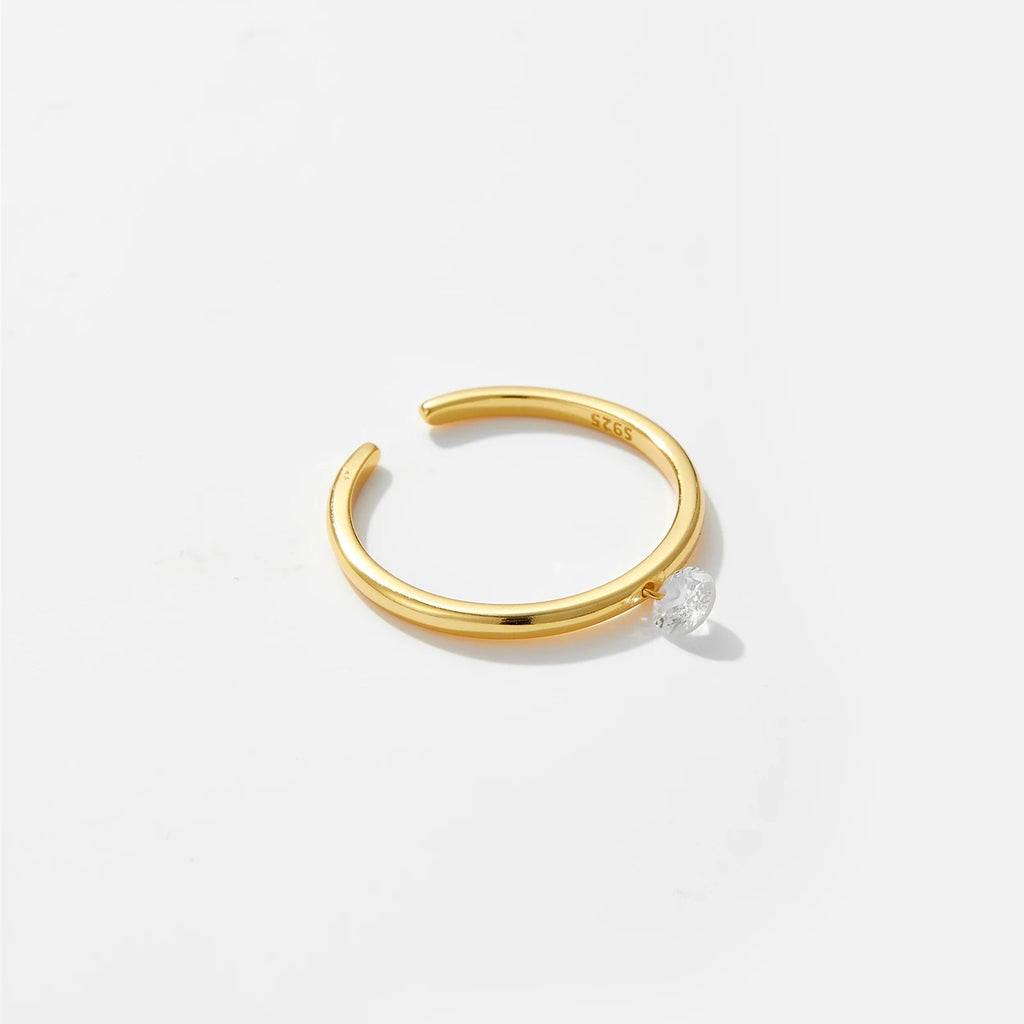 Anillo de Diamante en Círculo