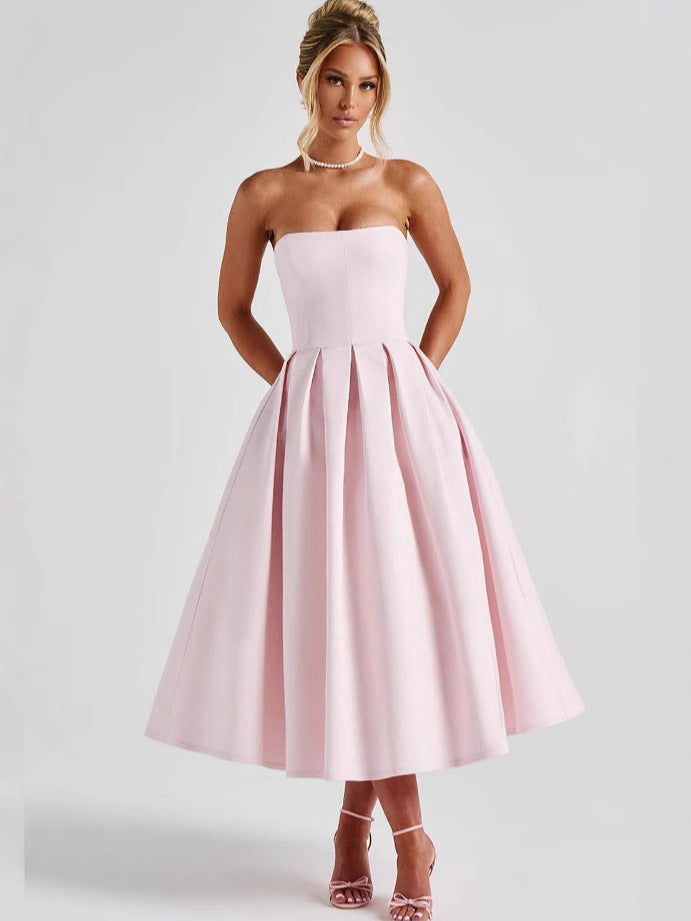 LAILA-MARIE | Curve Torch Midikleid