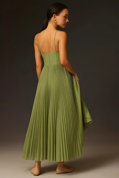 AURELIA | Fließendes Plissee Maxi Kleid