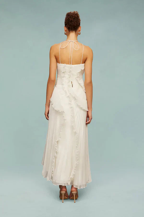 LIYANA | Spiral-Rüschenkleid