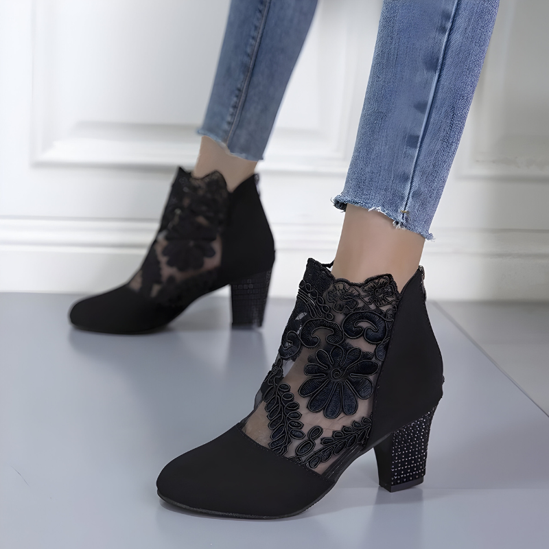 NORA | Elegante Spitzen High Heels