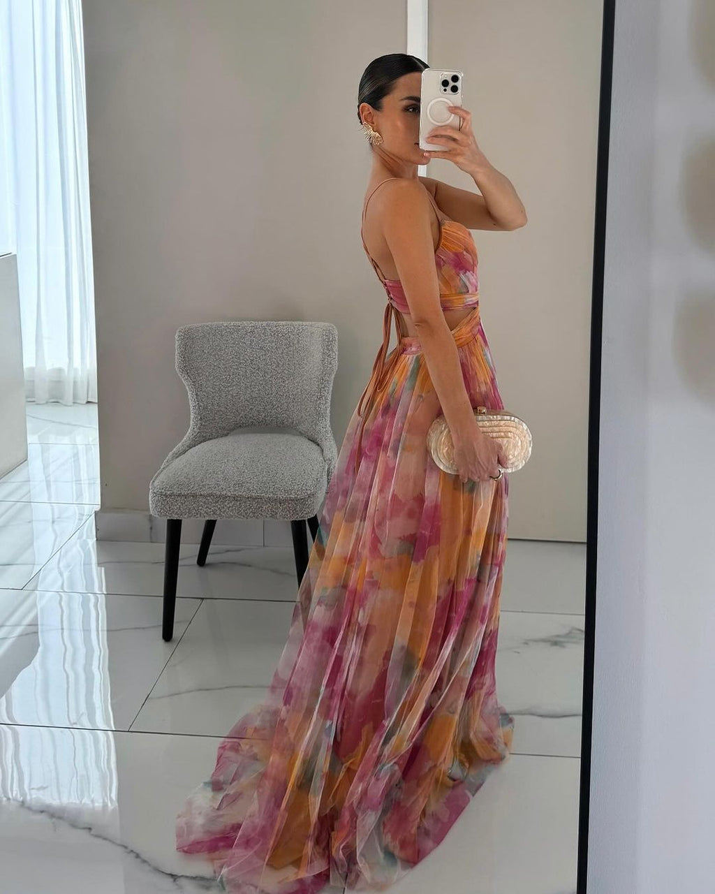 GISELLE | Vestido Maxí de chiffon