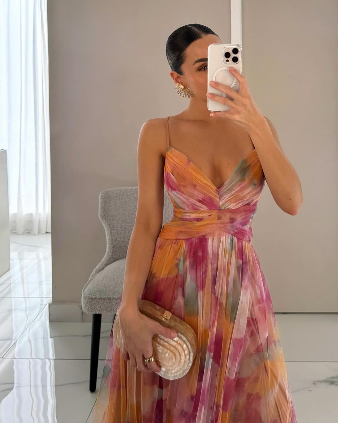 GISELLE | Chiffon Maxi Kleid