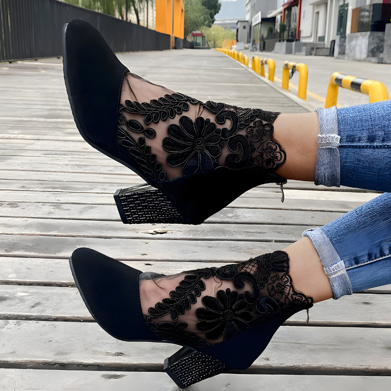 NORA | Elegante Spitzen High Heels
