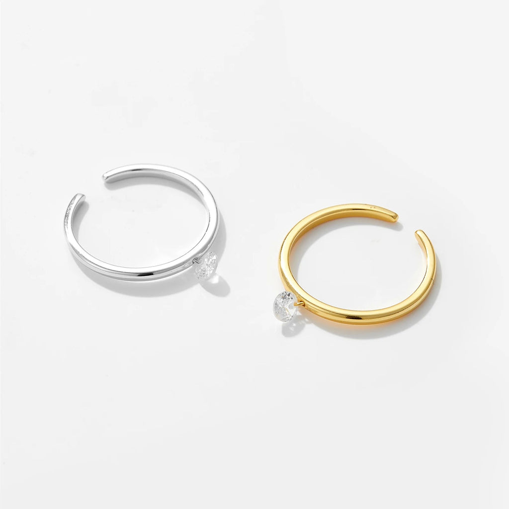 Anillo de Diamante en Círculo