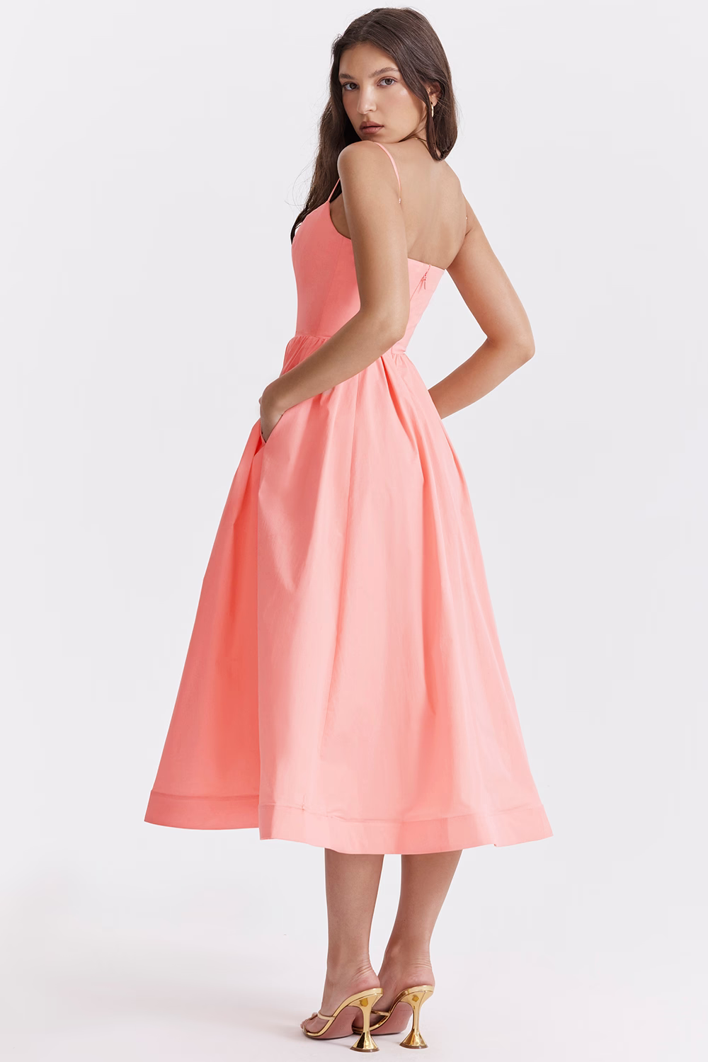 ESTELLE | Elegantes Korsett Sommer Midi Kleid