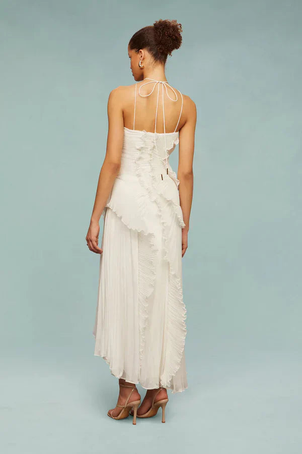 LIYANA | Spiral-Rüschenkleid
