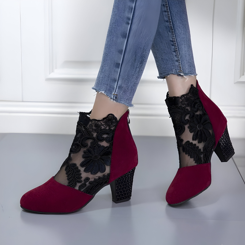 NORA | Elegante Spitzen High Heels