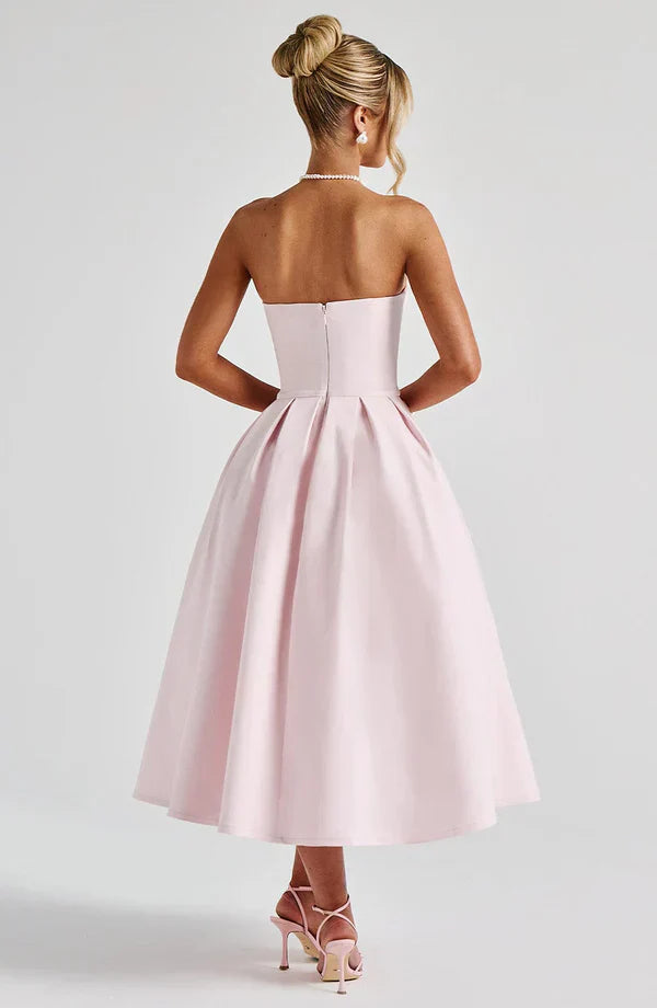 LAILA-MARIE | Curve Torch Midikleid