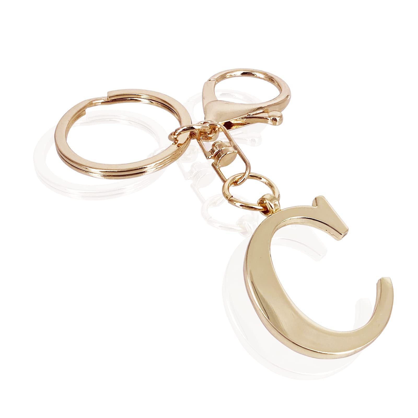 Initial | Eleganter Bag Charm in Goldoptik