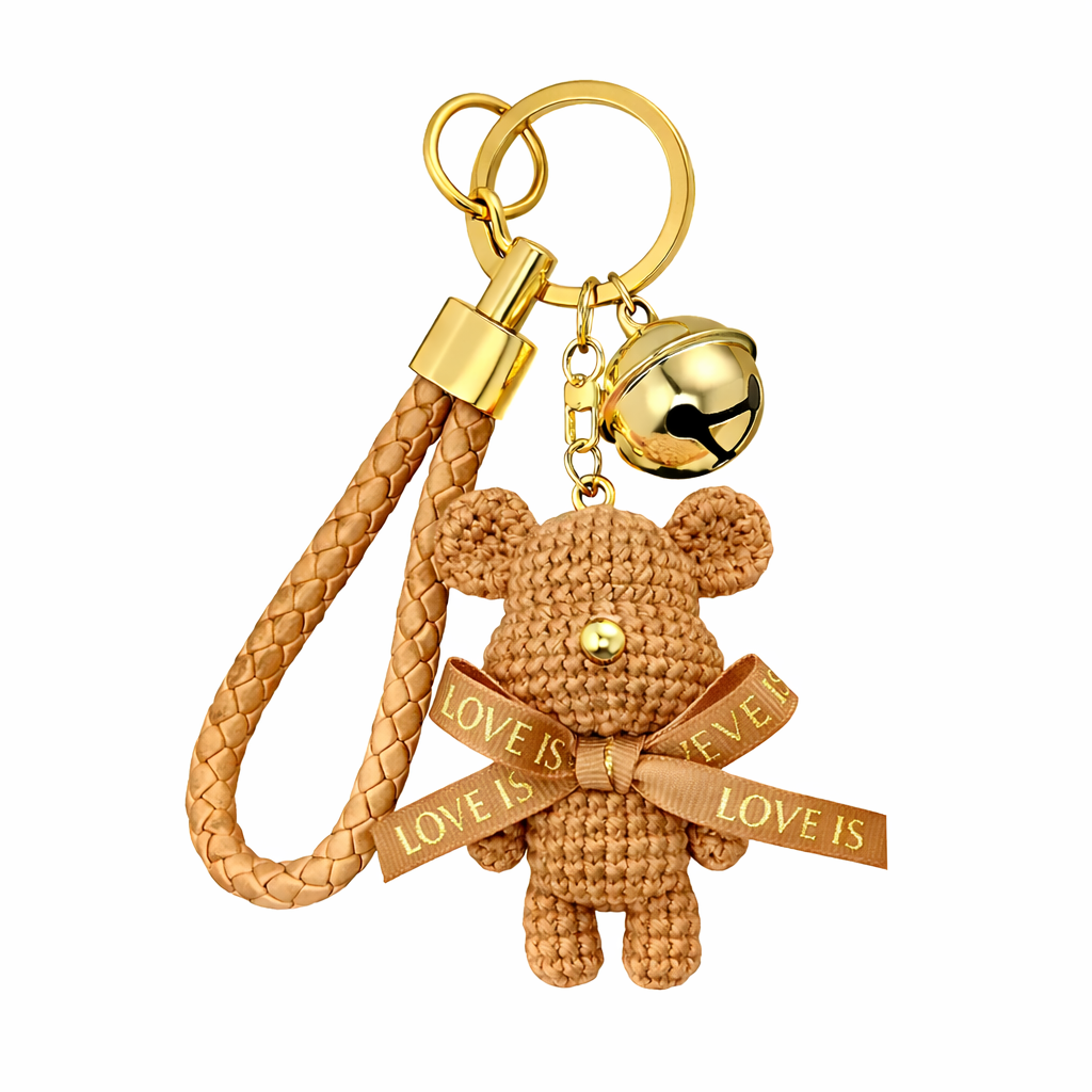 Bear | Stilvoller Bag Charm in Goldoptik