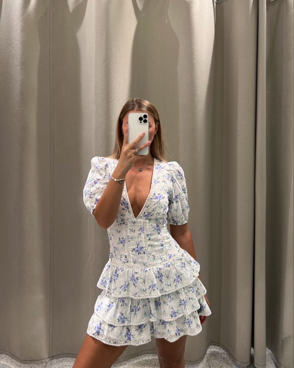 CHRISTINE | Vestido mini floral