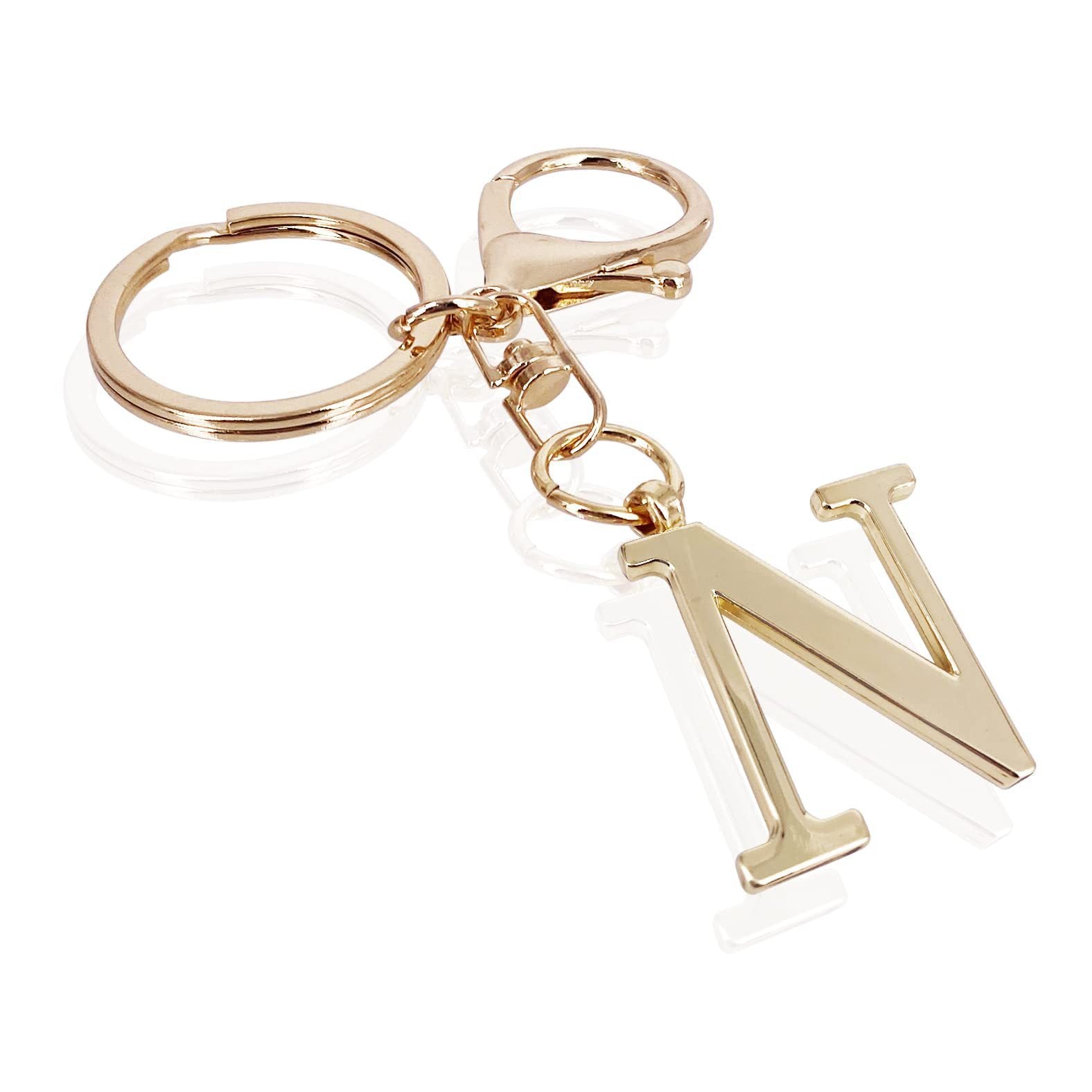 Initial | Eleganter Bag Charm in Goldoptik