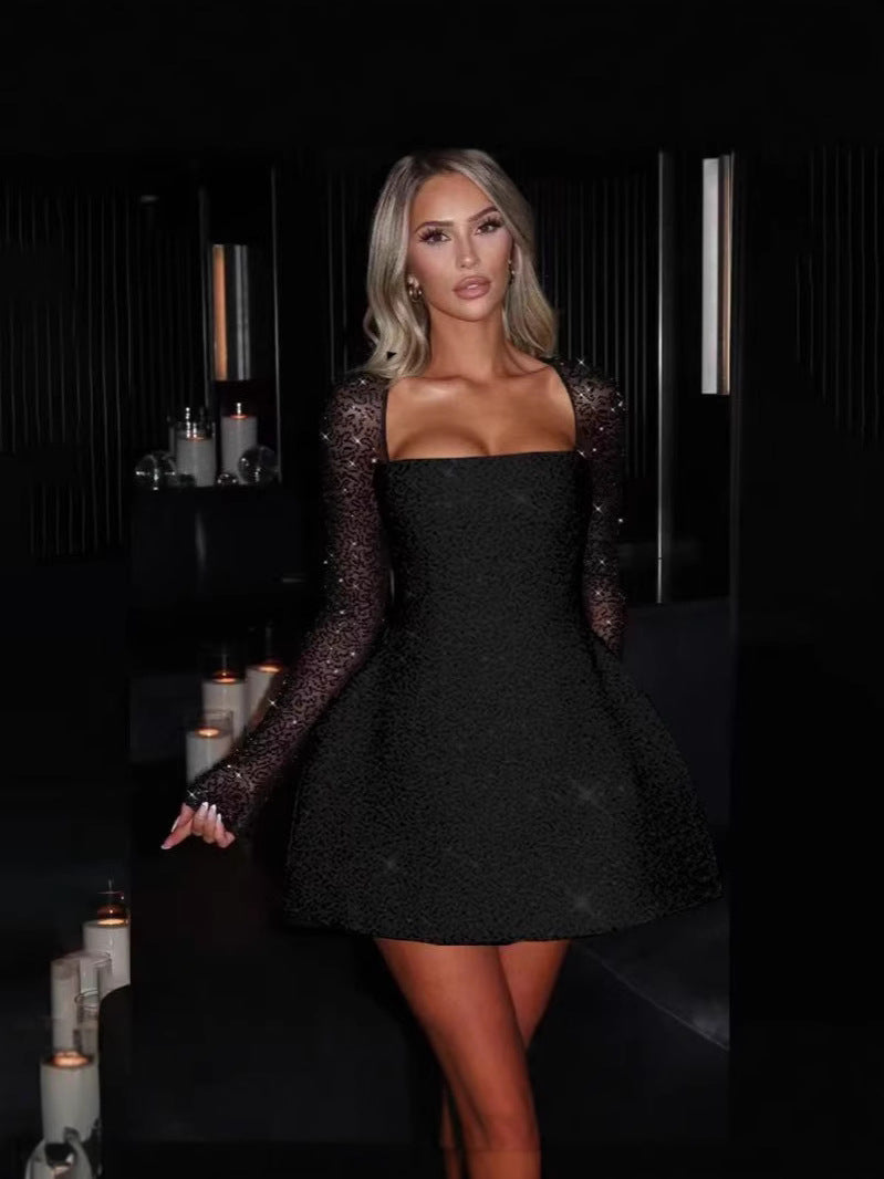 LIZZY - Vestido de fiesta de cristal