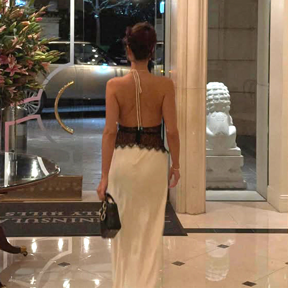 SELINA | Stilvolles Maxikleid mit Transparenter Taille