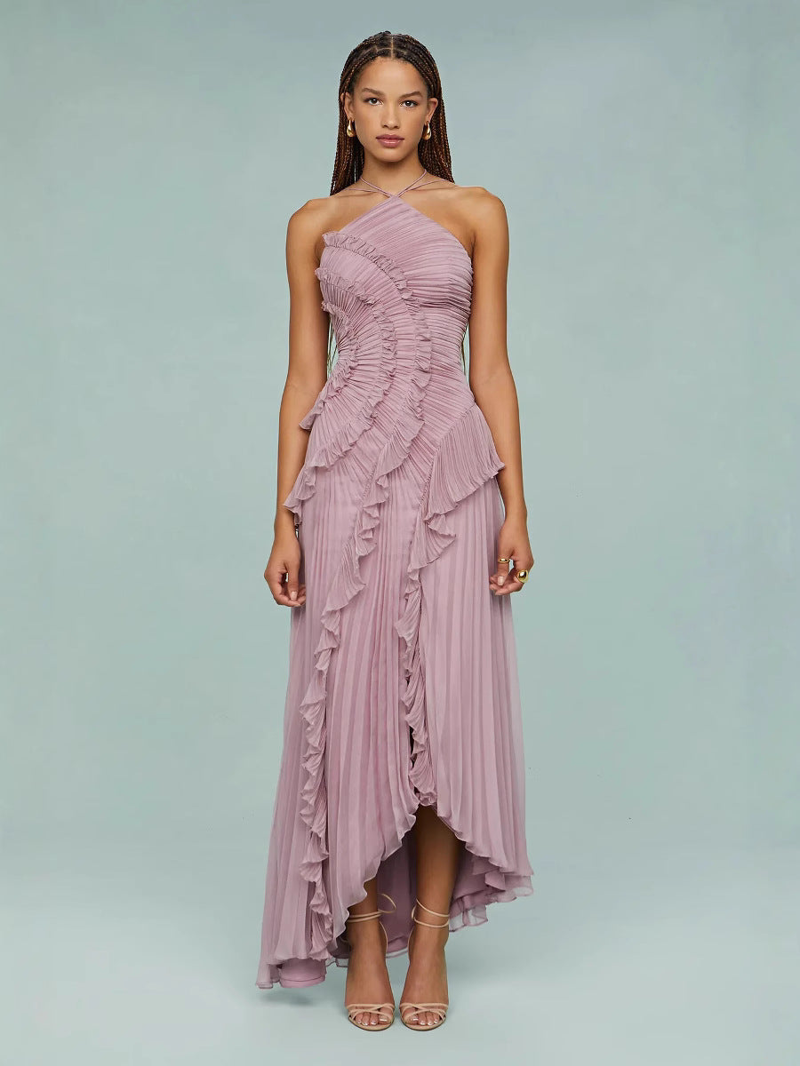 LIYANA | Spiral-Rüschenkleid
