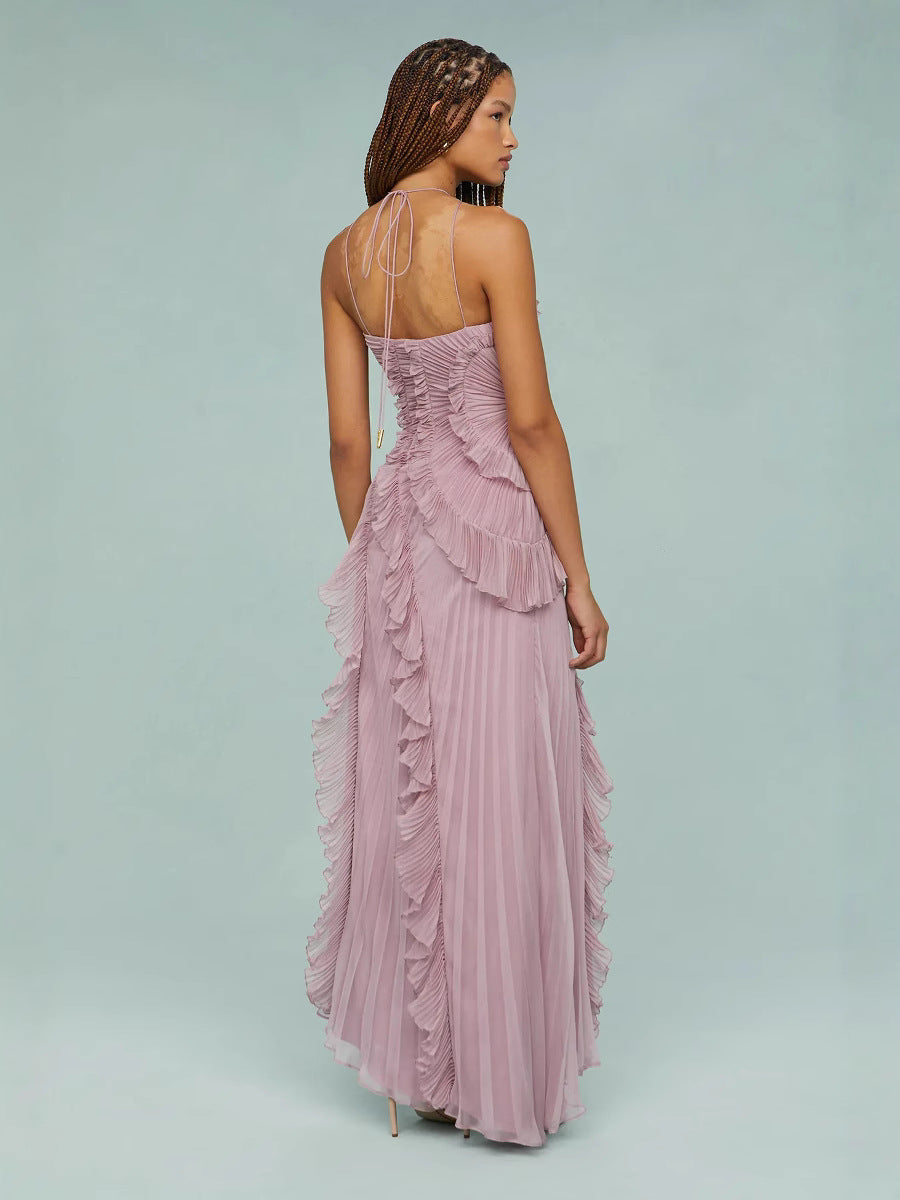LIYANA | Spiral-Rüschenkleid