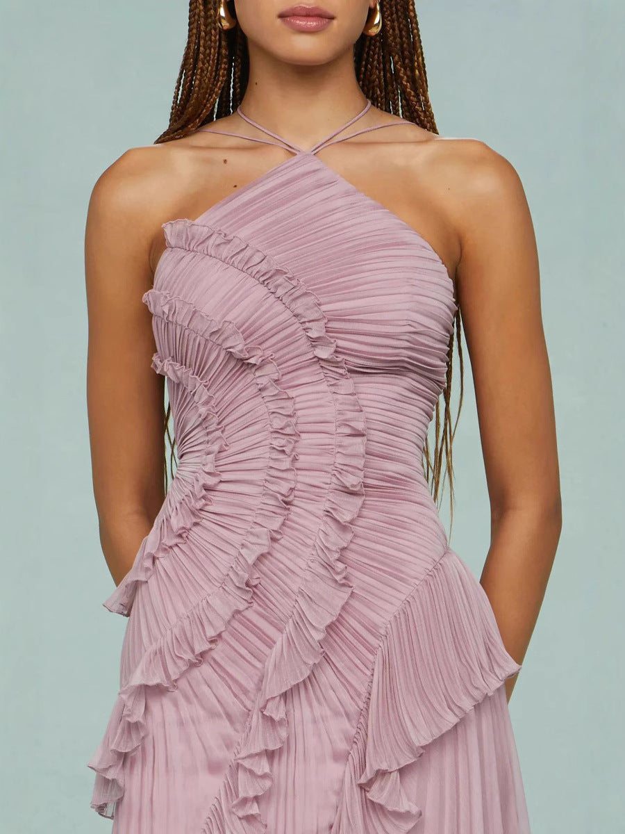 LIYANA | Spiral-Rüschenkleid