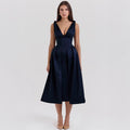PAMMY | Satin Midikleid