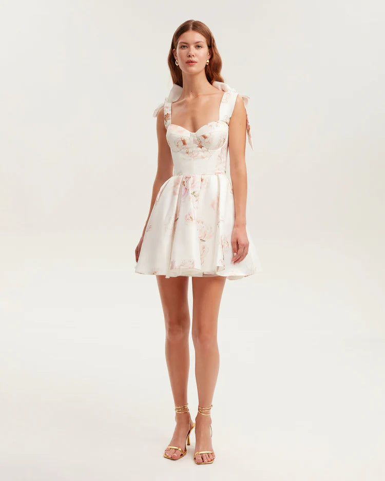LAURA | Florales Mini-Kleid