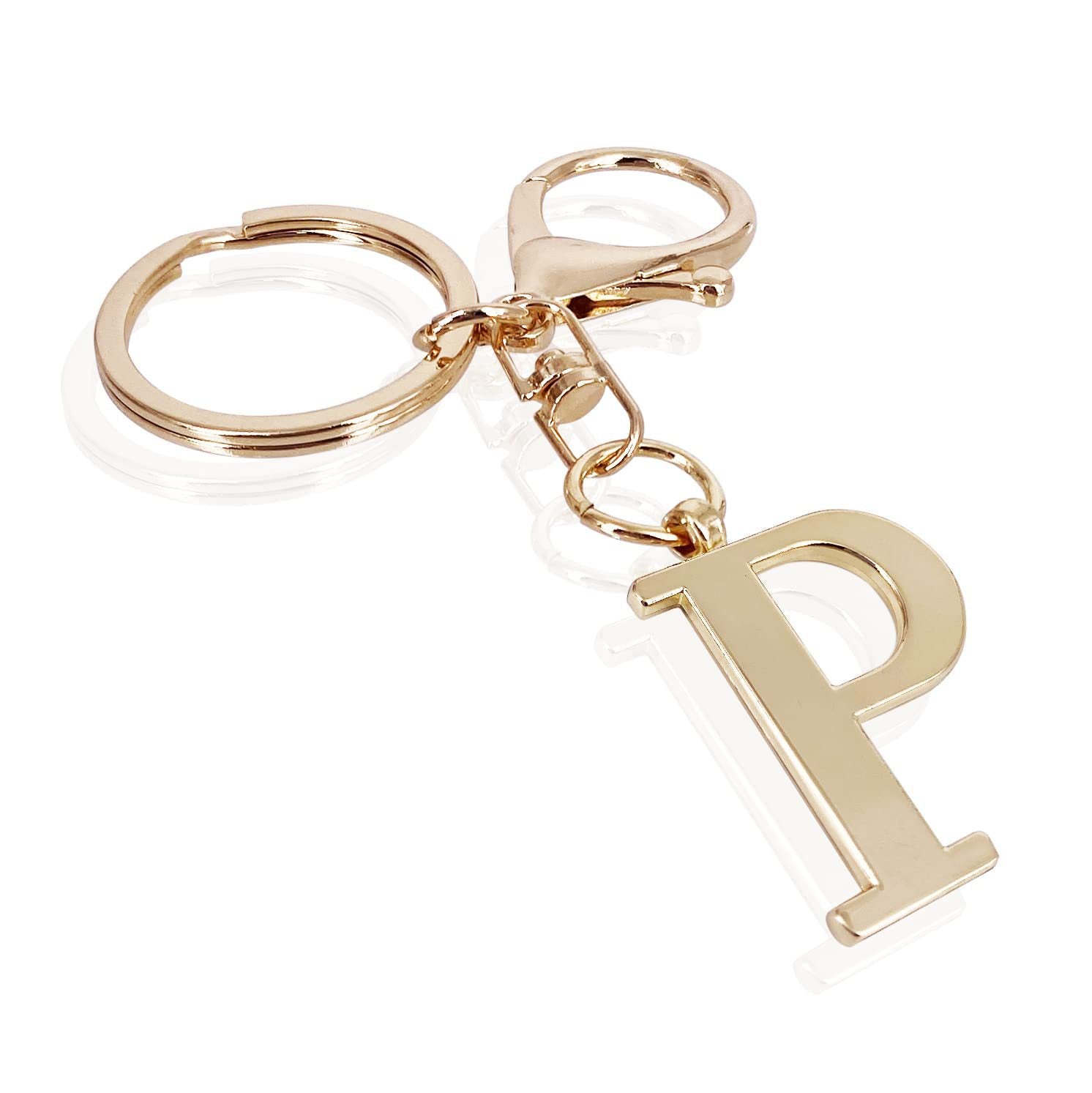 Initial | Eleganter Bag Charm in Goldoptik