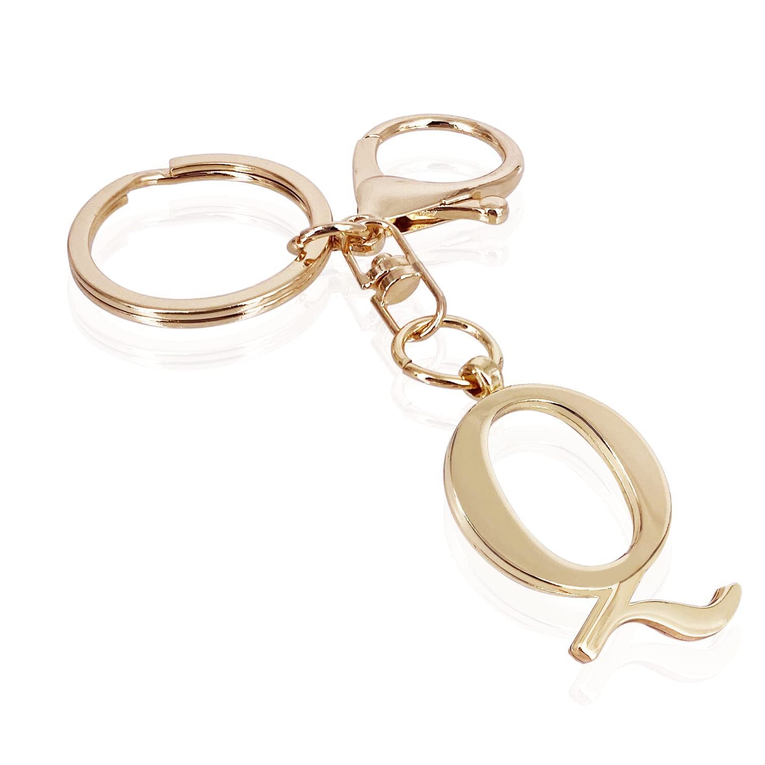Initial | Eleganter Bag Charm in Goldoptik