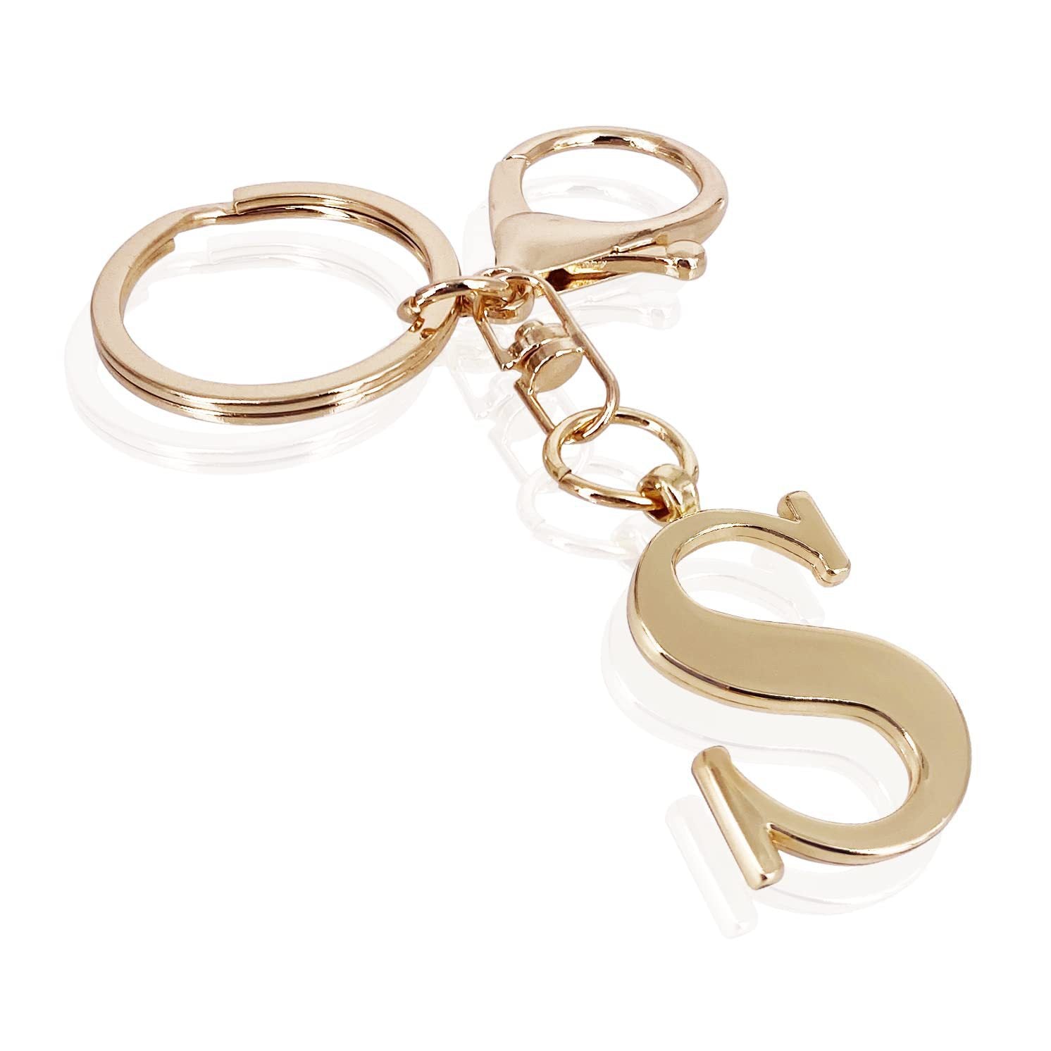 Initial | Eleganter Bag Charm in Goldoptik