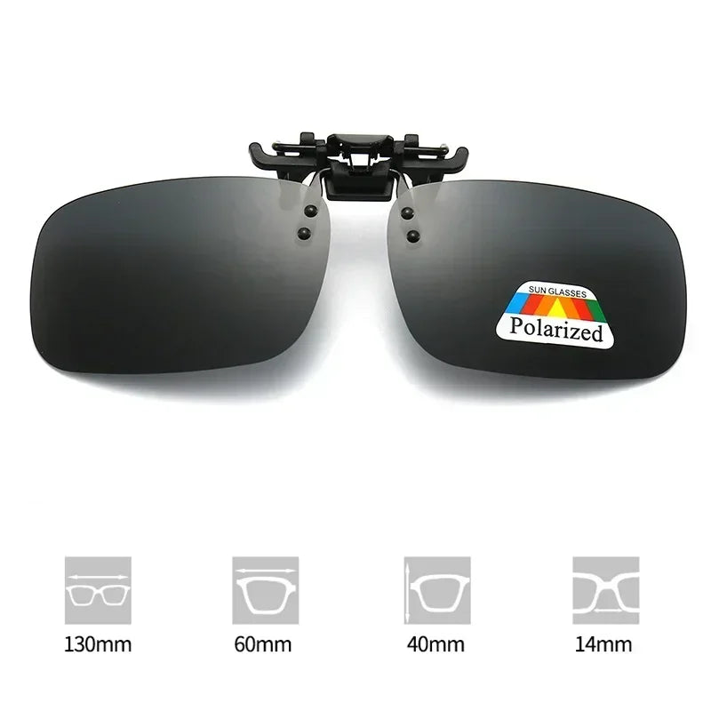 Clip de Sol Polarizado Plegable para Gafas Graduadas