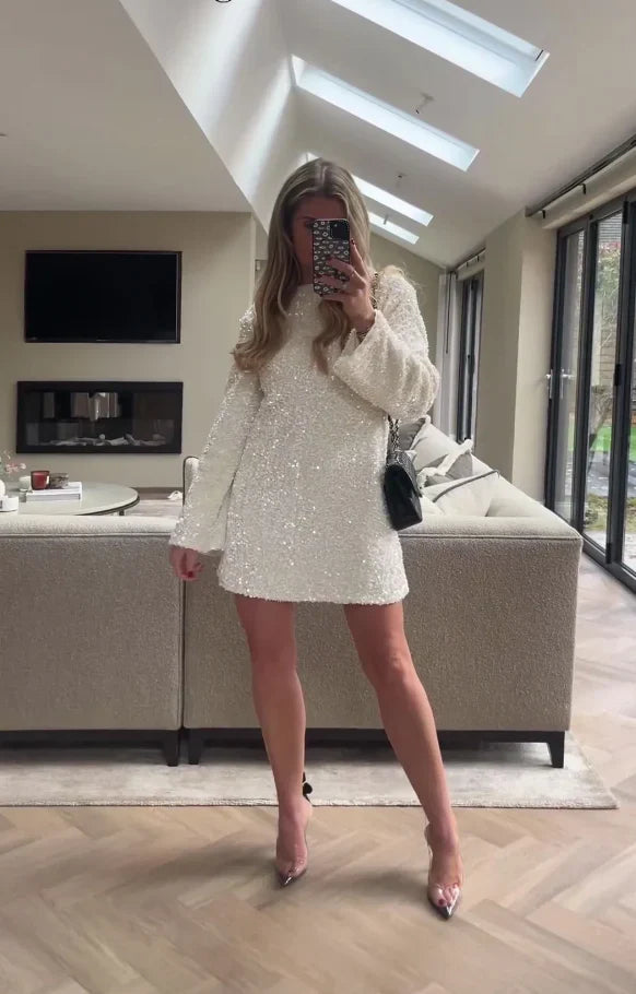 ANGEL | Luxuriöses Mini-Kleid mit Struktur