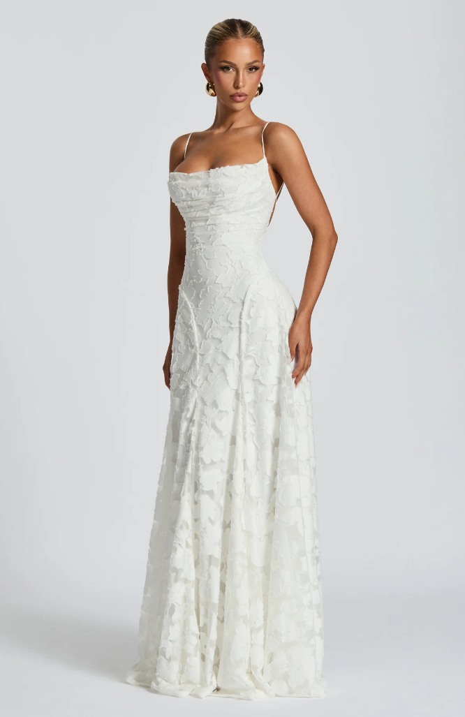 SOFIA | Elegantes Spitzen Maxi Kleid