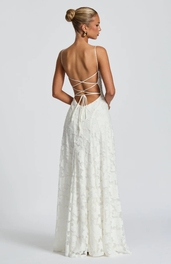 SOFIA | Elegantes Spitzen Maxi Kleid