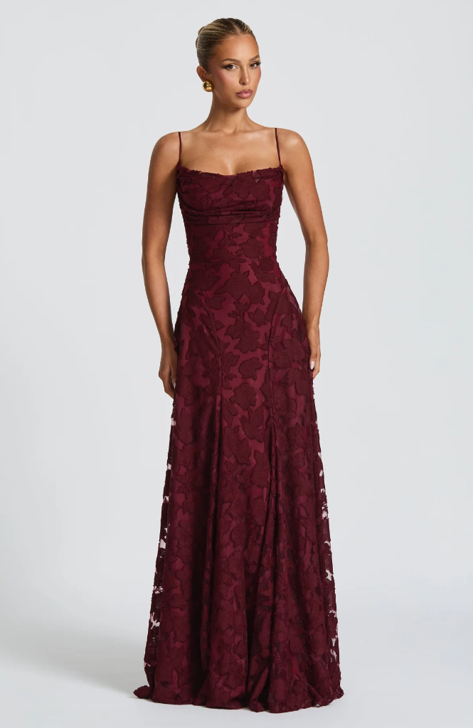 SOFIA | Elegantes Spitzen Maxi Kleid