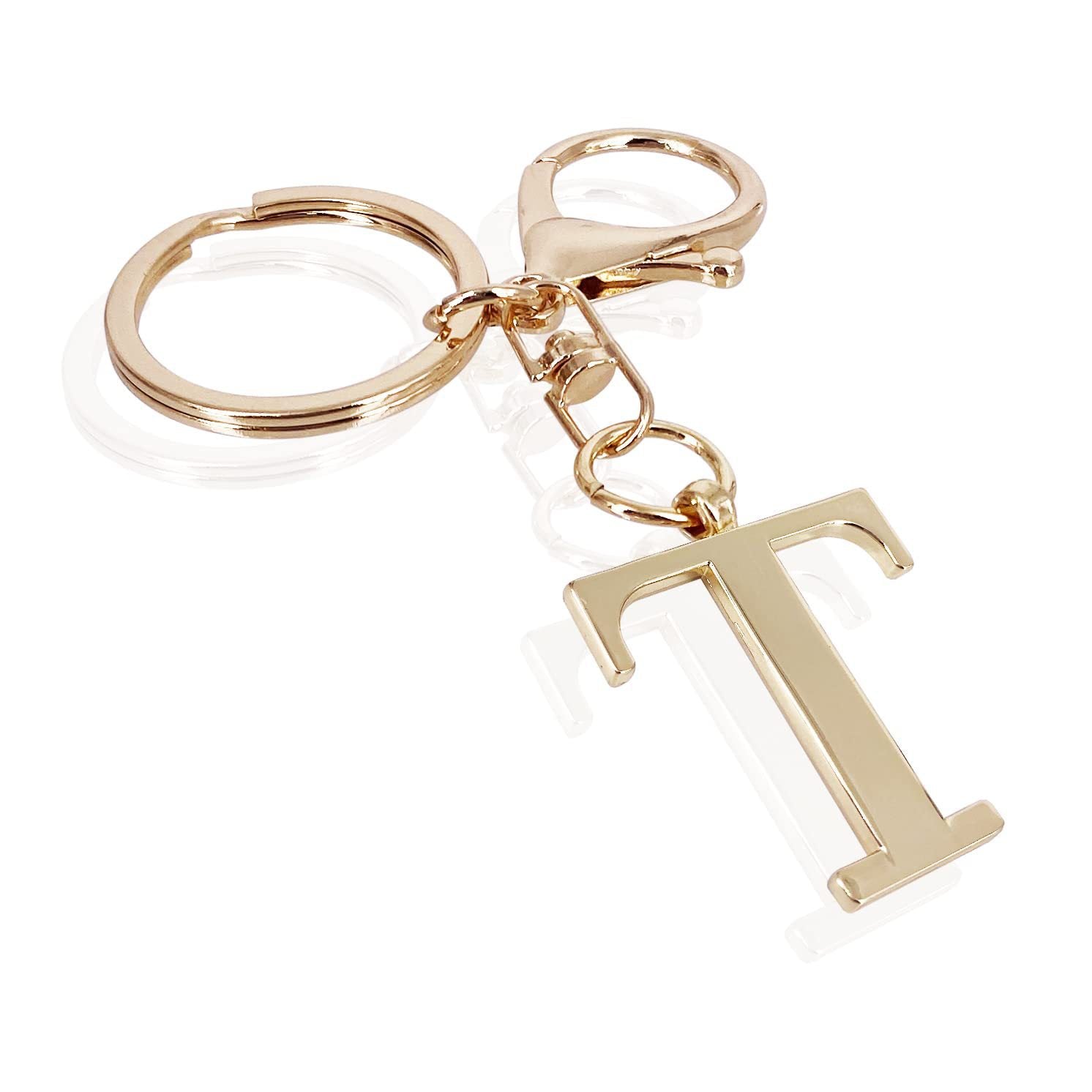Initial | Eleganter Bag Charm in Goldoptik
