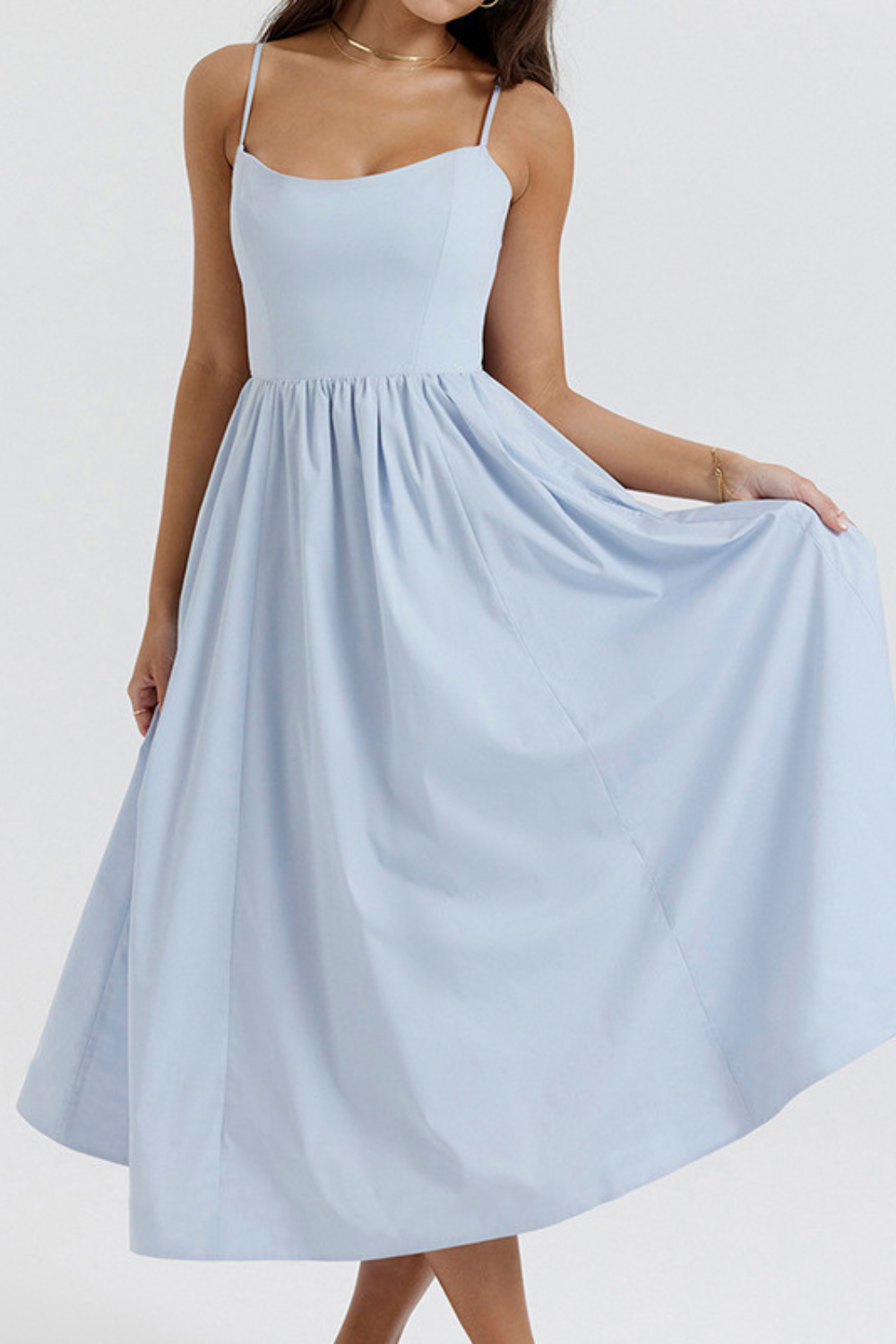 ESTELLE | Elegantes Korsett Sommer Midi Kleid