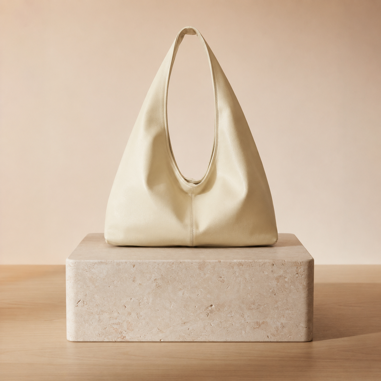 Bolso Hobo Piel Texturizada