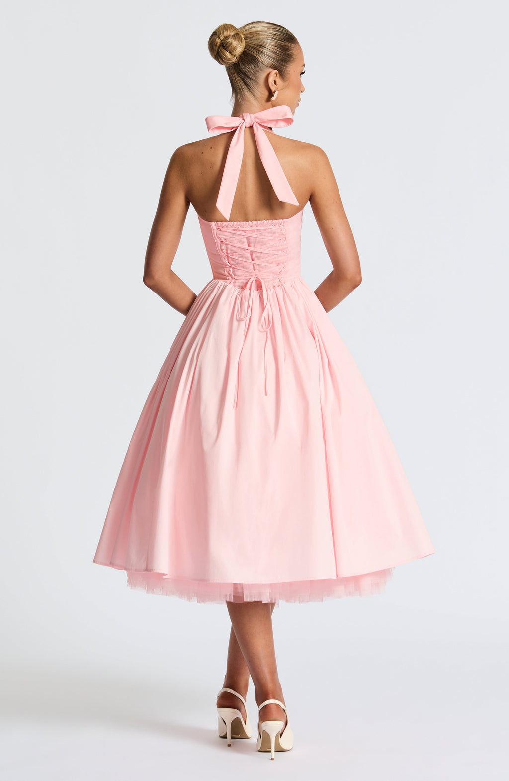 TESSA | Vintage-inspiriertes Halter Midi Kleid