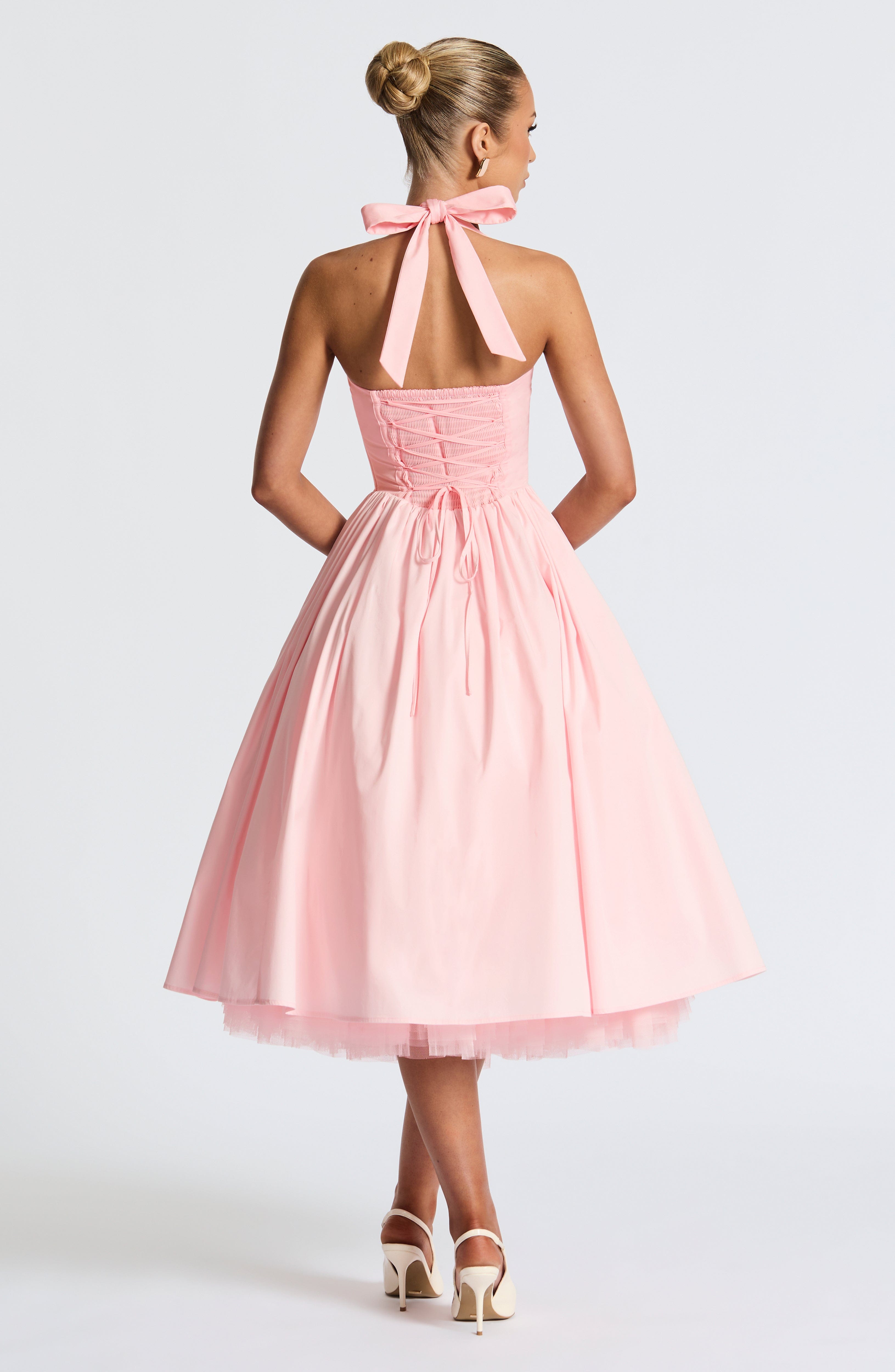 TESSA | Vintage-inspiriertes Halter Midi Kleid