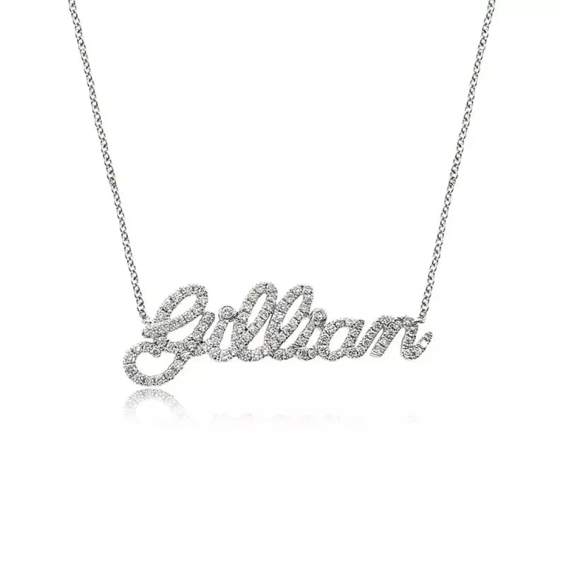 Customized Diamond Name Necklace
