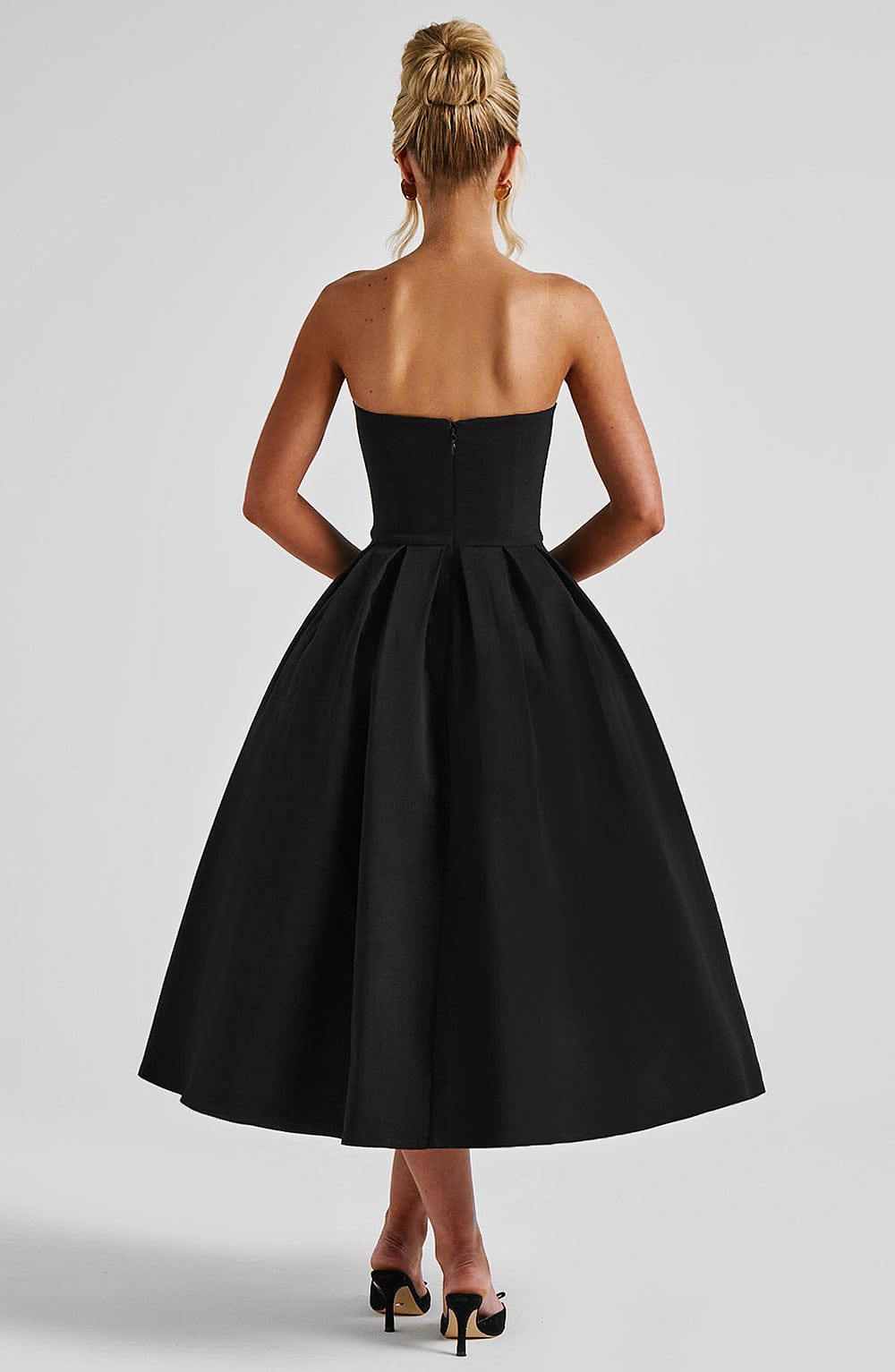 LAILA-MARIE | Curve Torch Midikleid